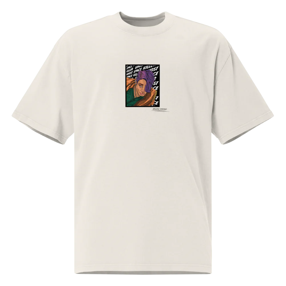 // Dweller: Unknown | Oversized Faded Portrait T-Shirt in Bone