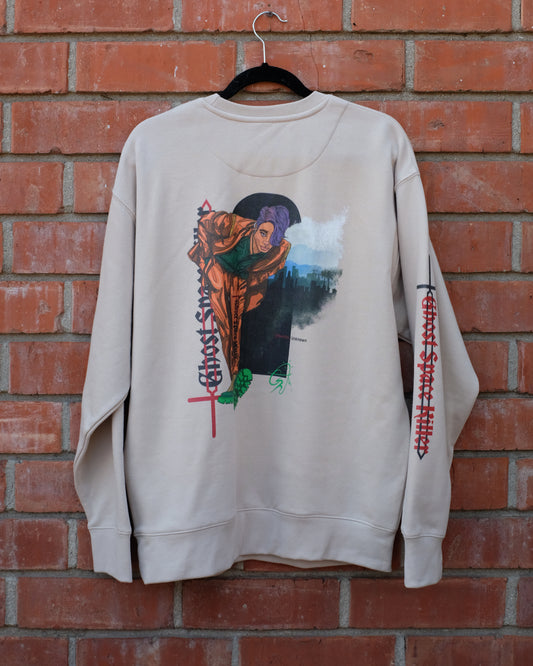 // Dweller: Unknown | Premium Cotton Sweatshirt in Bone