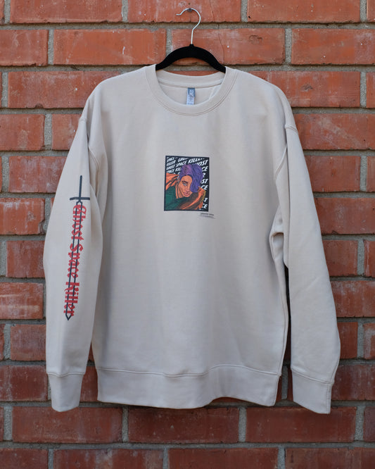 // Dweller: Unknown | Premium Cotton Sweatshirt in Bone