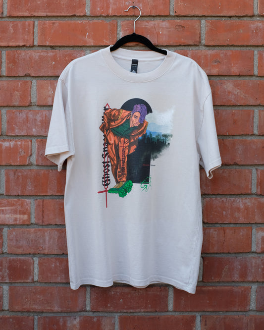 // Dweller: Unknown | Oversized Faded T-Shirt in Bone