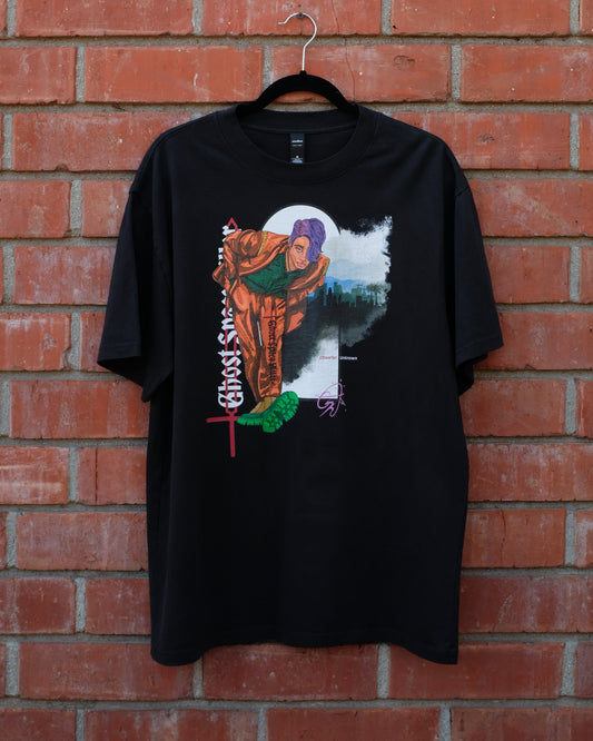 // Dweller: Unknown | Oversized Faded T-Shirt in Black